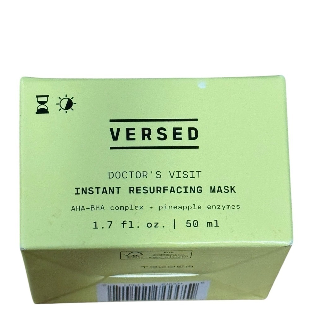 VERSED
DOCTOR'S VISIT
INSTANT RESURFACING MASK
AHA-BHA complex pineapple enzyme